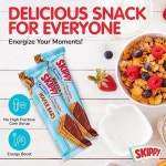 SKIPPY 크리미 땅콩 버터와 초콜릿 퍼지 웨이퍼 스낵바