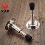 KAK 스테인레스 스틸 도어 스톱퍼 비 펀치 유압 버퍼 댐퍼 벽 보호기 벽걸이 형 고무 도어 스톱 도어 하드웨어