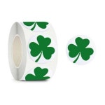초록 클로버 원형 스티커 500pcs 다꾸 답례품 네잎클로버 S-714