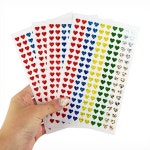 작은 하트 스티커 반짝이 다이어리 꾸미기 스티커 4매