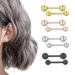 써지컬스틸 바벨 볼 피어싱 귀걸이 악세사리