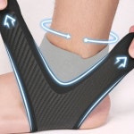 겨울철 운동시 인대 관절보호 발목꺽임방지 보호대 왼쪽