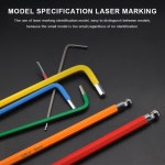 7PCS 자전거 육각 세트 다채로운 육각형 스패너 플랫 오프닝 렌치 MTB 도로 도구 키트