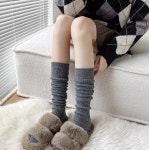 여성 무릎 양말 골지 롱양말 니삭스 스타킹 KK823