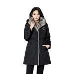 쇼 FAUX밍크사파리후드코트 33877304