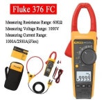 Fluke 376 FC 트루 RMS 클램프 계량기 절연 수공구 스타터 키트 IFlex AC DC 전류 측정 1000A