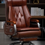 소가죽 의자 사무용 사무실 가죽 인조가죽 서재 임원 고정형