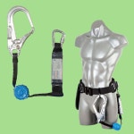 허리식 안전 벨트 자동릴 죔줄 고소작업 자동죔줄