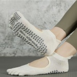 여자 미끄럼방지 요가 발가락 양말 토삭스 필라테스