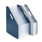 12분류 폴딩 도큐먼트 파일 박스 1P 서류 정리 홀더 다크블루