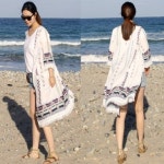 에스닉 로브 여름 가디건 롱 비치 바캉스 가디건 TS455