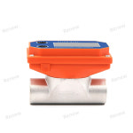 건식 전지 디지털 디스플레이 유량계 스테인리스 스틸 LCD 실 센서 농장 정원 관개용 물