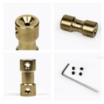10pcs 3 황동 모터 샤프트 커플 링 커플러 변속기 커넥터 5x6 D9L20 2