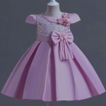 브리튼 Dress For Baby Girl 3 2 1 년 유아 침례 드레스 생일 소녀 의류 01 04 D 1개 G2652