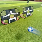 2in1 접이식 미니 축구 골대 풋살 타켓슈팅