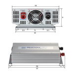 피앤케이 캠핑용 다르다인버터 12V 2KW 순수정현파 차량용인버터 DK1212A 1200W 1