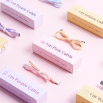 레드빈 레드빈 실리콘 60W C to C 타입 PD 고속충전 케이블 딸기마카롱