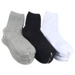 하이언더바 국산 10켤레 남자 여자 기본 무지 중목 단목 학생 양말