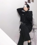 코코비니 빈티지 스트릿 데미지 크롭 니트