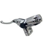 범용 크롬 오토바이 브레이크 클러치 레버 마스터 실린더 저수지 Honda Steed 400 600 Shadow 1100 Magna 250 750