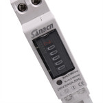 고정밀 에너지 계량기 딘 레일 가정용 와트 계량기 펄스 1 상 2 선 230V 110V 5 40 A
