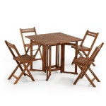 가구산책 원목 접이식 테이블 세트 900 H7297