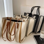 투톤 배색 여름가방 캔버스백 숄더백 에코백 쇼퍼백