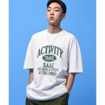 TRAVEL 액티비티 클럽 피그먼트 반팔티 크림