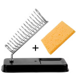 NICEYARD 전기 납땜 인두 스탠드 홀더 용접 청소 스폰지 패드 일반 고온 저항