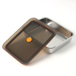 밀폐용기 반찬통 스텐 주방 직사각 납작 반찬보관용기