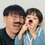 붙이는 가짜 콧수염 세트