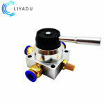 8D 8L RC1 4 BSP 4 웨이 3 포 공압 에어 핸드 컨트롤 밸브 액세서리 가스 바닥 옆 K34R6 8