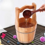 료칸 나무 물통 온천 대야 사우나 목욕탕 찜질방 소품