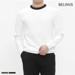 빌리버스 빌리버스 골프웨어 남성 니트 긴팔 티셔츠 BADT003