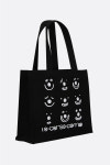 10 CORSOCOMO 텐 꼬르소꼬모 가방 에코백 쇼퍼백 스마일 프린트 캔버스 미니 쇼핑백