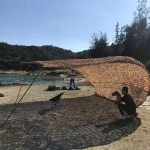 파라솔월 만랩각도기 군용 위장 그물 캠핑 텐트 미니파라솔 직사각파라솔