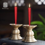 사찰 제기촛대 불교용품 받침대 법당 황동 촛대 제기 예불