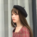 베레모 여성 모자 여름 얇은 통기성 간단한 화가 순수한 H3551