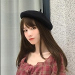 베레모 여성 모자 여름 얇은 통기성 간단한 화가 순수한 H3551