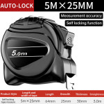 5m 7 5m 10m 형광 강철 테이프 측정 미터 목공 눈금자 고 탄소강 두꺼운 자동 잠금