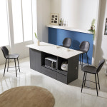 루트 PU가죽 2개 2인세트 아일랜드식탁 홈바 의자 카페 인테리어 바의자 체어