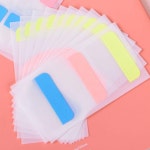 더블유비 인덱스 스티커 파스텔 컬러 라벨 책 정리 분류 넓은사이즈