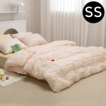 해피니 슈가체크 리버서블 소프트마이크로 이불 베개세트 퀸 Q 핑크오렌지