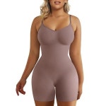 SHAPERX 여성용 보정속옷 복부 컨트롤 바디수트 미드 허벅지 엉덩이 리프터 바디 셰이퍼 반바지 엄버