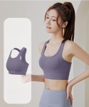 버클 조절 헬스 요가 튜브탑 U넥 스포츠 런닝 브라