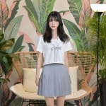 여자봄옷 부드러운 교복몰 일본교복 세라복 하늘 교복 세트 반