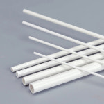 1-20pcs 길이 흰색 ABS 원형 파이프 튜브 플라스틱 하드 호스 DIY 모델호환 공예
