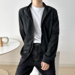 긴팔 무지 집업 남성 간절기 트레이닝 자켓 아우터