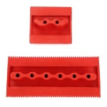 나무 2pcs 모방 Graining 벽 질감 아트 DIY 그림 도구 고무 그레인