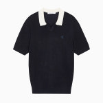 Calvin Klein Jeans 남성 로고 오픈 카라 폴로 반팔 카라티 J326329